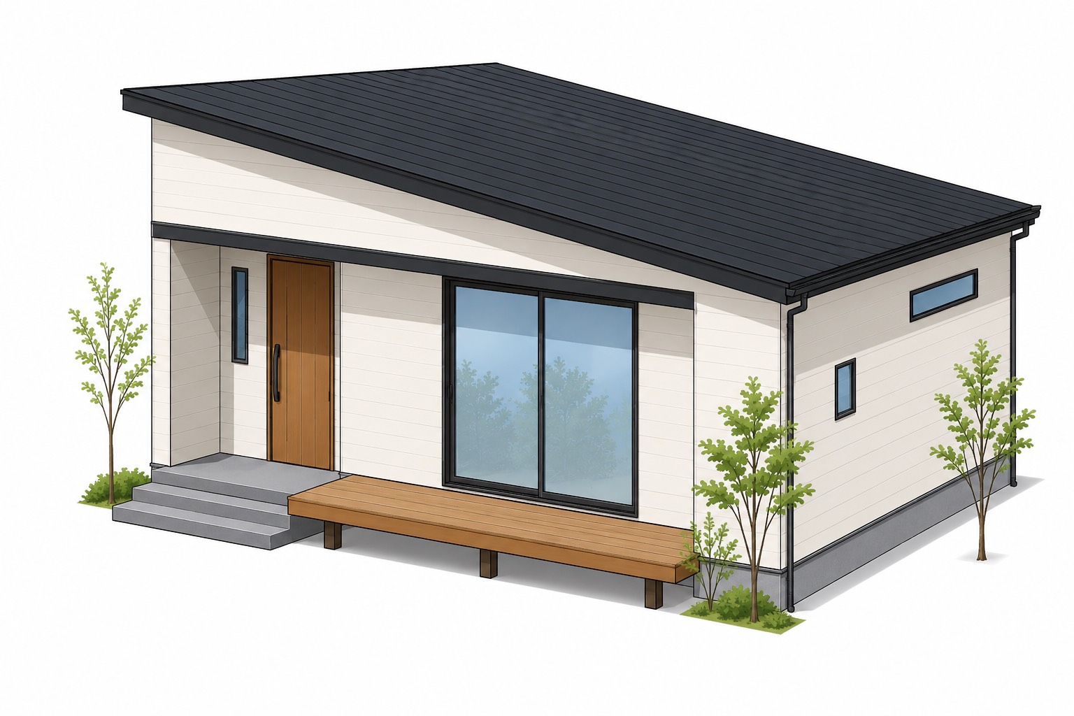 片流れ屋根
